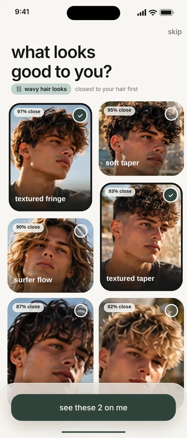 KALOS app screen